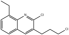 2-CHLORO-3-(3-CHLOROPROPYL)-8-ETHYLQUINOLIN Structure