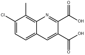 7-CHLORO-8-METHYLQUINOLINE-2,3-DICARBOXYLIC ACID Structure