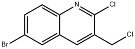 6-Bromo-2-chloro-3-chloromethylquinolin Structure