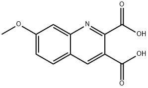 7-METHOXYQUINOLINE-2,3-DICARBOXYLIC ACID Structure