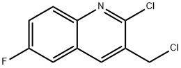 2-Chloro-3-chloromethyl-6-fluoroquinoline Structure