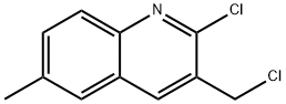 2-CHLORO-3-CHLOROMETHYL-6-METHYL-QUINOLINE Structure