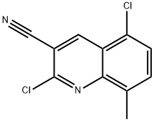 2,5-DICHLORO-8-METHYLQUINOLINE-3-CARBONITRILE Structure