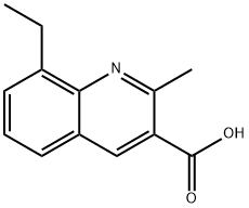 8-ETHYL-2-METHYLQUINOLINE-3-CARBOXYLIC ACID Structure