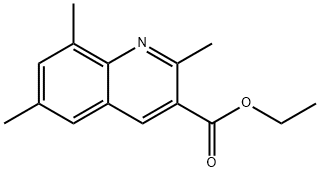 2,6,8-TRIMETHYLQUINOLINE-3-CARBOXYLIC ACID ETHYL ESTER Structure