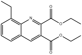 8-에틸퀴놀린-2,3-디카르복실산디에틸에스테르 구조식 이미지