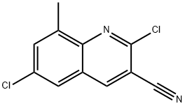 2,6-DICHLORO-8-METHYLQUINOLINE-3-CARBONITRILE Structure