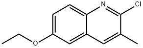 2-CHLORO-6-ETHOXY-3-METHYLQUINOLINE 구조식 이미지