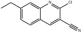 2-CHLORO-7-ETHYLQUINOLINE-3-CARBONITRILE Structure