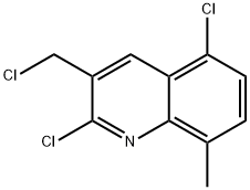 3-CHLOROMETHYL-2,5-DICHLORO-8-METHYLQUINOLINE Structure