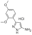 3-(2,4-DIMETHOXYPHENYL)-1H-PYRAZOL-5-AMINE HYDROCHLORIDE Structure