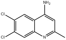4-AMINO-6,7-DICHLORO-2-METHYLQUINOLINE Structure