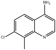 4-아미노-7-클로로-8-메틸퀴놀린 구조식 이미지