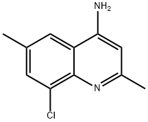4-AMINO-8-CHLORO-2,6-DIMETHYLQUINOLINE Structure