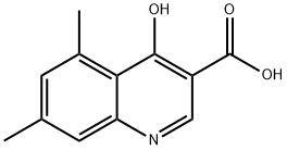 5,7-DIMETHYL-4-HYDROXYQUINOLINE-3-CARBOXYLIC ACID Structure