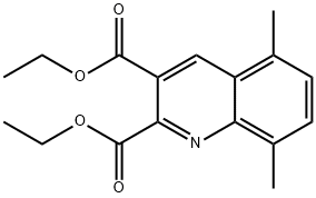 5,8-DIMETHYLQUINOLINE-2,3-DICARBOXYLIC ACID DIETHYL ESTER Structure