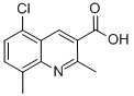 5-CHLORO-2,8-DIMETHYLQUINOLINE-3-CARBOXYLIC ACID Structure