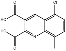 5-클로로-8-메틸퀴놀린-2,3-디카복실산 구조식 이미지