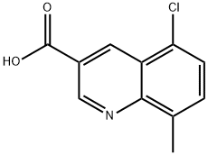5-CHLORO-8-METHYLQUINOLINE-3-CARBOXYLIC ACID 구조식 이미지