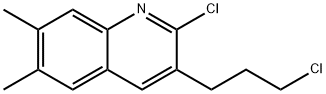 2-CHLORO-3-(3-CHLOROPROPYL)-6,7-DIMETHYLQUINOLINE Structure