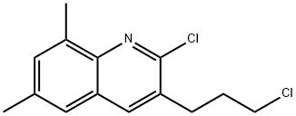 2-CHLORO-3-(3-CHLOROPROPYL)-6,8-DIMETHYLQUINOLINE Structure