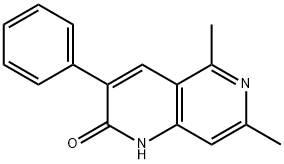 1,6-Naphthyridin-2(1H)-one,  5,7-dimethyl-3-phenyl- Structure