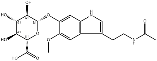 6-hydroxymelatonin glucuronide 구조식 이미지