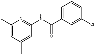 3-chloro-N-(4,6-dimethyl-2-pyridiny)benzamide Structure