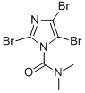 1-Dimethylcarbamoyl-2,4,5-tribromoimidazole Structure