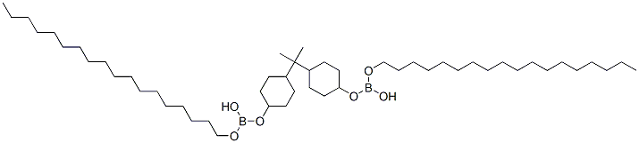 2,2-Bis[4-(octadecyloxyhydroxyboryloxy)cyclohexyl]propane Structure