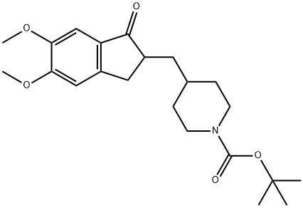 N-Desbenzyl N-tert-butyloxycarbonyl Donepezil Structure