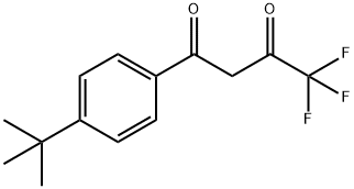 1-(4-tert-부틸-페닐)-4,4,4-트리플루오로-부탄-1,3-디온 구조식 이미지