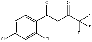 4,4,4-트리플루오로-1-(2,4-디클로로페닐)-1,3-부탄디온 구조식 이미지
