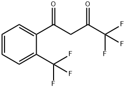 4,4,4-트리플루오로-1-(2-트리플루오로메틸페닐)-1,3-부탄디온 구조식 이미지