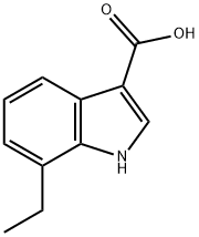 1H-Indole-3-carboxylic  acid,  7-ethyl- Structure