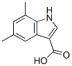 1H-Indole-3-carboxylic  acid,  5,7-dimethyl- Structure