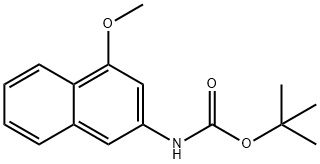 Tert-Butyl 4-Methoxynaphthalen-2-Ylcarbamate 구조식 이미지
