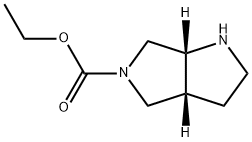 (3aR,6aR)-피롤로[3,4-b]피롤-5(1H)-카르복실산헥사히드로에틸에스테르 구조식 이미지