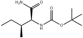 BOC-L-ILE-NH2 Structure