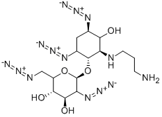 2-[(3-AMINOPROPYL)AMINO]-4,6-DIAZIDO-2,4,5,6-TETRADEOXY-3-O-(2,6-DIAZIDO-2,6-DIDEOXY-D-GLUCOPYRANOSYL)-D-MYO-INOSITOL Structure