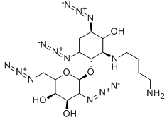 2-[(4-AMINOBUTYL)AMINO]-4,6-DIAZIDO-2,4,5,6-TETRADEOXY-3-O-(2,6-DIAZIDO-2,6-DIDEOXY-D-GLUCOPYRANOSYL)-D-MYO-INOSITOL Structure