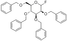 2,3,4,6-테트라-O-벤질-D-만노피라노실플루오라이드 구조식 이미지