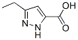 3-ETHYL-1H-PYRAZOLE-5-CARBOXYLIC ACID 구조식 이미지