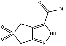 2,6-Dihydro-4H-thieno[3,4-c]pyrazole-3-carboxylic acid 5,5-dioxide Structure