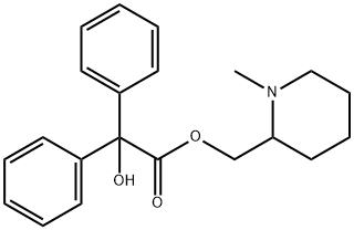 N-METHYLPIPERIDINYL-2-METHYL BENZILATE Structure