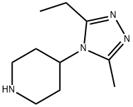 4-(3-Ethyl-5-methyl-[1,2,4]triazol-4-yl)-piperidine Structure
