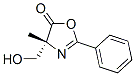 5(4H)-Oxazolone,  4-(hydroxymethyl)-4-methyl-2-phenyl-,  (4R)- Structure