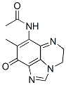 Acetamide,  N-(5,9-dihydro-8-methyl-9-oxo-4H-imidazo[1,5,4-de]quinoxalin-7-yl)- 구조식 이미지