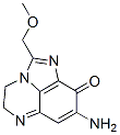 9H-Imidazo[1,5,4-de]quinoxalin-9-one,  8-amino-4,5-dihydro-2-(methoxymethyl)- 구조식 이미지