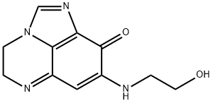 9H-Imidazo[1,5,4-de]quinoxalin-9-one,  4,5-dihydro-8-[(2-hydroxyethyl)amino]- Structure